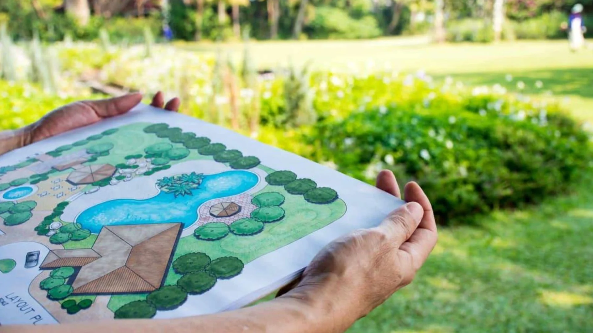 Landscape design cost breakdown showing pricing factors like materials, labor, and project size